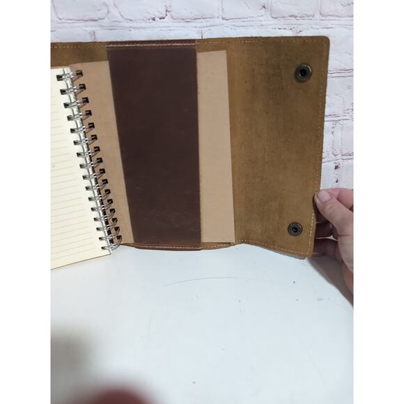 Le Vent Leather Refillable Notebook Journal Cover 9 X 6.5 1 Blank Notebook NWOT - Picture 13 of 13